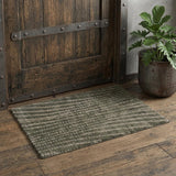 2' X 3' Green And Tan Abstract Area Rug