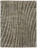 2' X 3' Green And Tan Abstract Area Rug