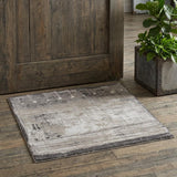 2' X 3' Gray Ivory And Taupe Abstract Distressed Area Rug