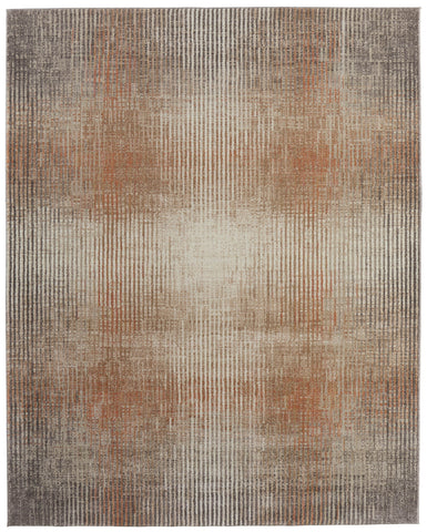 8' X 10' Sage And Ivory Geometric Washable Indoor Outdoor Area Rug