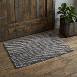 2' X 3' Black Gray And Ivory Abstract Area Rug