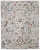 8' X 10' Ivory And Taupe Striped Washable Indoor Outdoor Area Rug