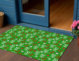 3' X 5' Green White And Red Ho Ho Ho Washable Indoor Outdoor Area Rug