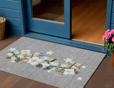 3' X 5' Gray Beige Ivory And Taupe Presents Washable Indoor Outdoor Area Rug