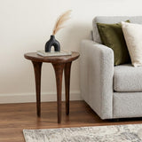 22" Walnut Solid Wood Oval End Table