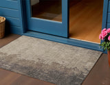 3' X 5' Taupe And Beige Abstract Washable Indoor Outdoor Area Rug