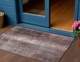 3' X 5' Blush And Ivory Abstract Washable Indoor Outdoor Area Rug