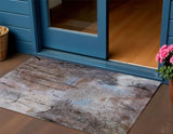 3' X 5' Taupe And Brown Abstract Washable Indoor Outdoor Area Rug