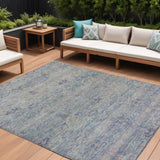 8' X 10' Plum And Silver Oriental Washable Indoor Outdoor Area Rug