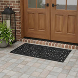 24" X 48" Black Scrollwork Outdoor Rubber Door Mat