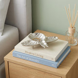 8" Silver Cast Iron Bumble Bee Trinket Tray