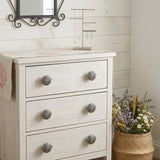 Set of Six Silver Novelty Knob Seashell Cast Aluminum Drawer Pull Knobs