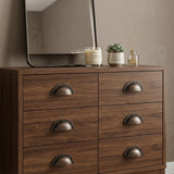 Set of Six Bronze Novelty Knob Metal Drawer Pull Knobs