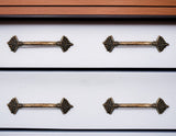 Set of Six Bronze Novelty Knob Metal Drawer Pull Knobs