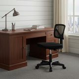 Black Adjustable Height Swivel Rolling Office Chair