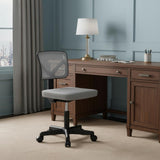 Black and Gray Adjustable Height Swivel Rolling Office Chair
