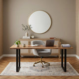 20" Gold Metal Round Framed Bathroom Vanity Mirror