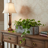 Gray Wood 151 Ounce Rectangular Distressed Planter Box