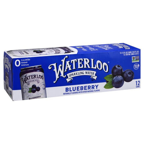 WTRLOO SPRKLNG WTR BLUBR ( 2 X 12 OZ   )