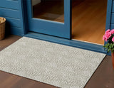 3' X 5' Taupe And Ivory Leopard Print Washable Indoor Outdoor Area Rug