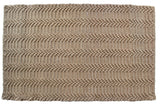 8' Blue And Ivory Abstract Round Rug
