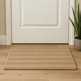 2' X 3' Natural Jute Abstract Hand Woven Area Rug