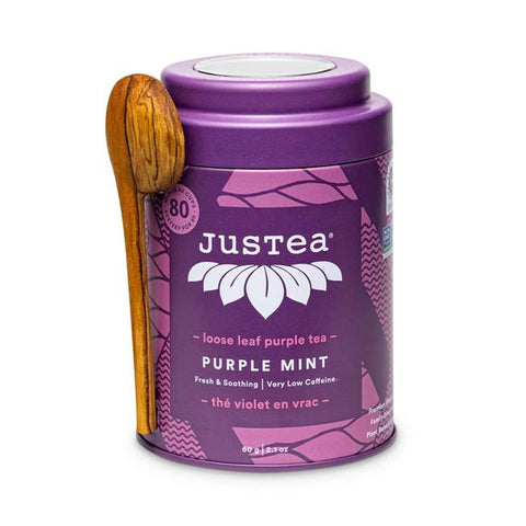 JUSTEA LOOSE TEA PRPL MT ( 6 X 2.1 OZ   )
