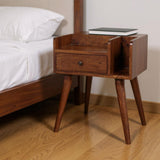 22" Chestnut Solid Wood One Drawer Nightstand