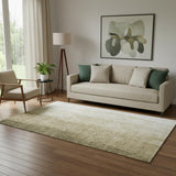 5' X 8' Taupe And Beige Ombre Washable Area Rug With UV Protection