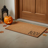 17" X 29" Brown And Natural Halloween Halloween Outdoor Coir Door Mat