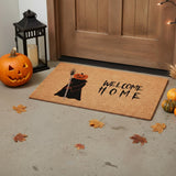 24" X 36" Natural And Brown Halloween Halloween Welcome Outdoor Coir Door Mat