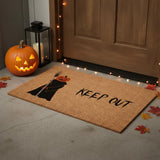 24" X 36" Natural And Brown Halloween Halloween Outdoor Coir Door Mat