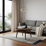 24" Chestnut Solid Wood Oval Coffee Table