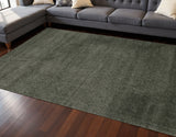 7' X 10' Dark Green Area Rug