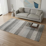 5' X 8' Gray And Taupe Geometric Area Rug