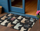 3' X 5' Black Ivory And Brown Bear Washable Indoor Outdoor Area Rug