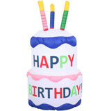 49" White Polyester Birthday LED lights Garden Hanging Wall or Door Decor
