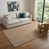 5' X 8' Rust And Ivory Geometric Washable Area Rug With UV Protection