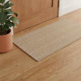 2' X 3' Tan And Ivory Jute Striped Hand Woven Area Rug