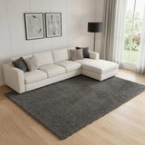 8' X 10' Gray Hand Loomed Area Rug