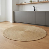5' Natural Jute Round Rug