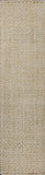 8' Ivory Jute Handmade Runner Rug