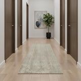 10' Gray Jute Handmade Runner Rug