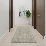 20' Gray Jute Handmade Runner Rug