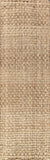 10' Natural Jute Handmade Runner Rug
