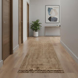 12' Natural Jute Handmade Runner Rug With Fringe