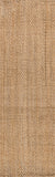 8' Natural Jute Handmade Runner Rug