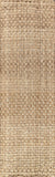8' Natural Jute Handmade Runner Rug