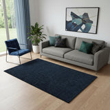 5' X 8' Navy Blue Area Rug