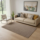 5' X 8' Brown Area Rug